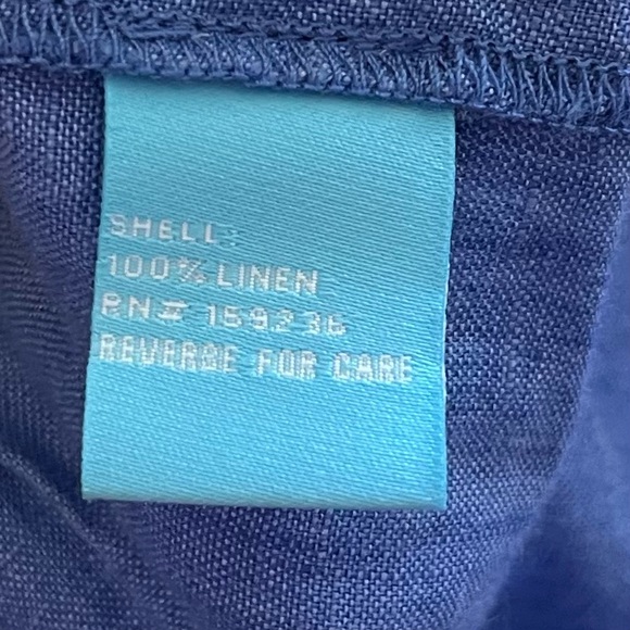 J. MCLAUGHLIN 100% LINEN CHRISTA TIERED SHIFT DRESS SIZE LARGE BABYDOLL Preppy - Picture 6 of 12